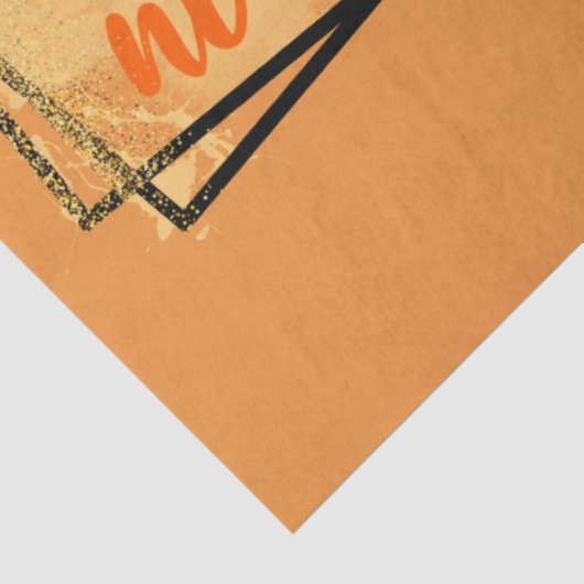 Trendy Pumpkin Spice Elegant Tissuepapier (Detail)