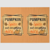 Trendy Pumpkin Spice Elegant Tissuepapier (Voorkant)