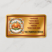 Trendy Pumpkin Thanksgiving Herfst Collectie Visitekaartje (Voorkant)