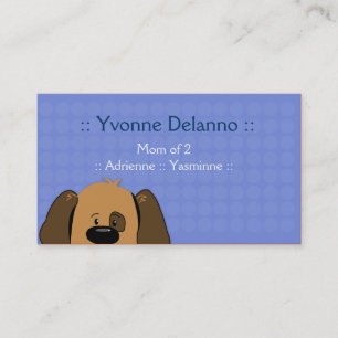 Trendy Puppy Dog Business / Mammie Calling Card Contactkaartje