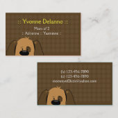 Trendy Puppy Dog Business / Mammie Calling Card Contactkaartje (Voorkant / Achterkant)