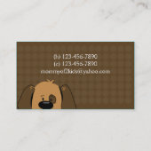 Trendy Puppy Dog Business / Mammie Calling Card Contactkaartje (Achterkant)