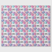 Trendy Purple and Pink Easter Eggs wrapping paper  Cadeaupapier (Vlak)