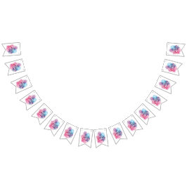 Trendy Purple and Pink Easter Eggs wrapping paper  Vlaggetjes