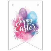 Trendy Purple and Pink Easter Eggs wrapping paper  Vlaggetjes (Derde vlag)