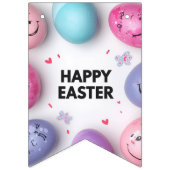 Trendy Purple and Pink Easter Eggs wrapping paper  Vlaggetjes (Derde vlag)