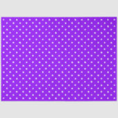 Trendy Purple With Irregular White Polka Dots Tissuepapier (Voorkant)