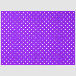 Trendy Purple With Irregular White Polka Dots Tissuepapier