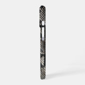 Trendy Python Slangenhuid - Rijke Elegante Mode iPhone 16 Hoesje (Linkerkant)