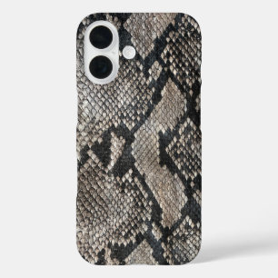 Trendy Python Snake Skin - Rich Elegant Mode iPhone 16 Hoesje
