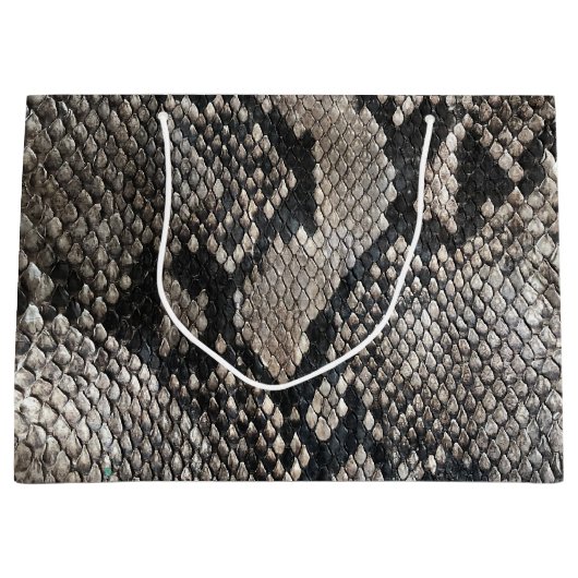 Trendy Python Snake Skin - Rich Elegant Mode Groot Cadeauzakje (Voorkant)