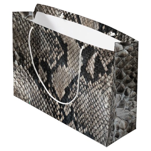 Trendy Python Snake Skin - Rich Elegant Mode Groot Cadeauzakje (Achterkant Gekanteld)