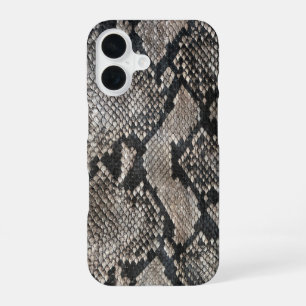 Trendy Python Snake Skin - Rich Elegant Mode iPhone 16 Hoesje