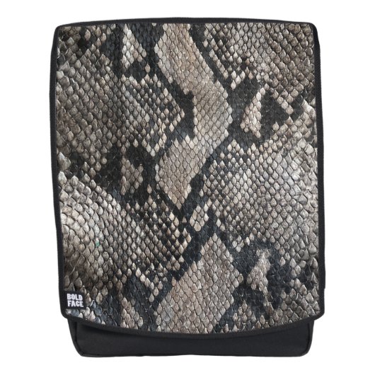 Trendy Python Snake Skin - Rich Elegant Mode Rugtassen (Voorkant)