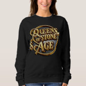 Trendy QOTSA Zwart Sweatshirt voor dames 2024 (Voorkant)