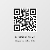Trendy QR Code Business Raamsticker (Vel)