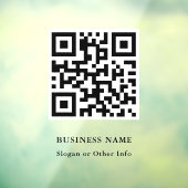 Trendy QR Code Business Raamsticker (Vel 3)