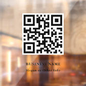 Trendy QR Code Business Raamsticker (Vel 2)