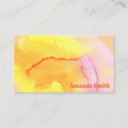 Trendy QR code cool abstract kleurrijk Visitekaartje (Voorkant)