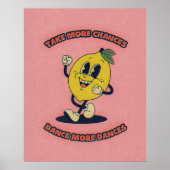 Trendy Quote Pink Wall Art Poster (Voorkant)