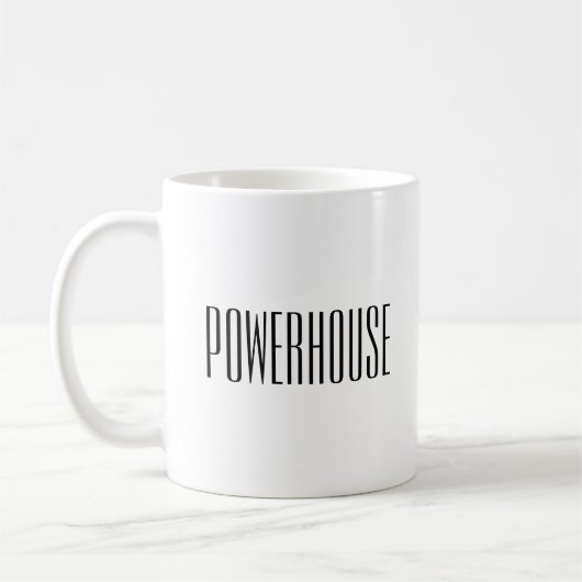 Trendy Quote Twee-Tone Koffie Mok (Links)