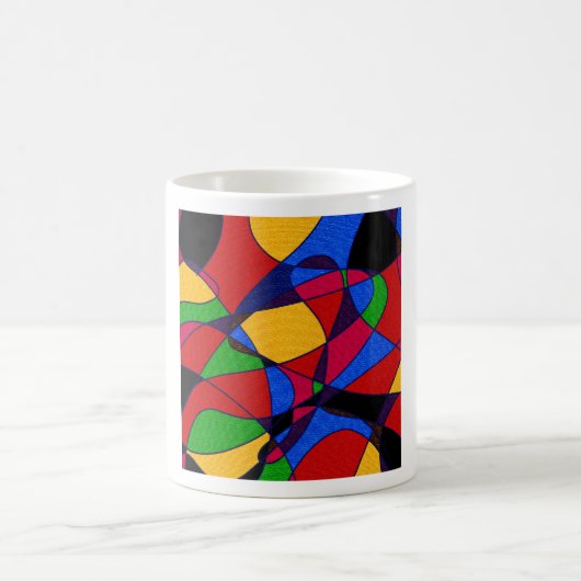 Trendy Rainbow Abstract Art cadeau accessoires Koffiemok (Center)
