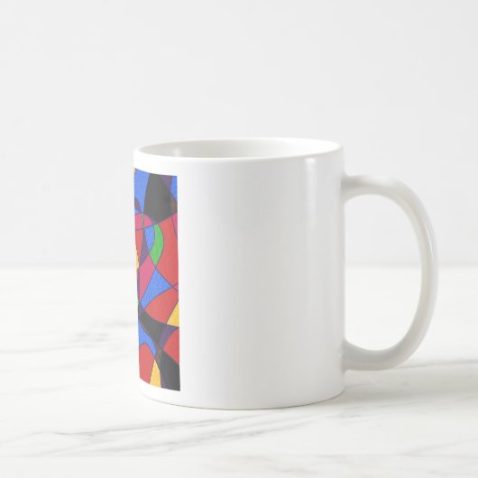 Trendy Rainbow Abstract Art cadeau accessoires Koffiemok (Rechts)