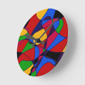 Trendy Rainbow Abstract Art cadeau accessoires Ronde Klok (Hoek)