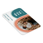 Trendy Rainbow Boho Save the Date Magneet (Rechterzijde)