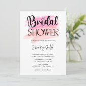 Trendy Rainbow Brush Strokes Vrijgezellenfeest Kaart (Staand voorkant)