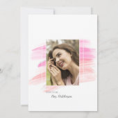 Trendy Rainbow Brush Strokes Vrijgezellenfeest Kaart (Achterkant)