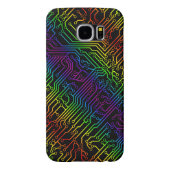 Trendy Rainbow Circuit Board Pattern Case-Mate Samsung Galaxy Hoesje (Achterkant)