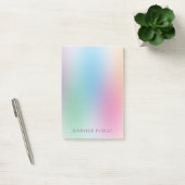 Trendy Rainbow Colors Sjabloon Elegant Modern Post-it® Notes (Kantoor)