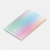Trendy Rainbow Colors Sjabloon Elegant Modern Post-it® Notes (Schuin)