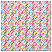 Trendy Rainbow Diagonal Lines Pattern Pop Art Stof (Swatch)