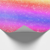Trendy Rainbow Glitter Cadeaupapier (Hoek)