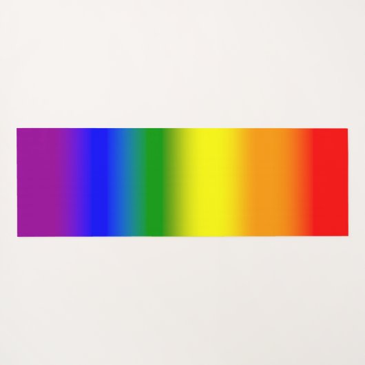 Trendy Rainbow Gradient Script Name Yogamat (Achterkant (horizontaal))