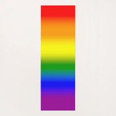 Trendy Rainbow Gradient Script Name Yogamat (Achterkant)