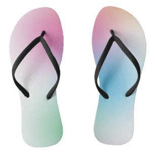 Trendy Rainbow-kleuren Elegant roze rood Sinaasapp Teenslippers