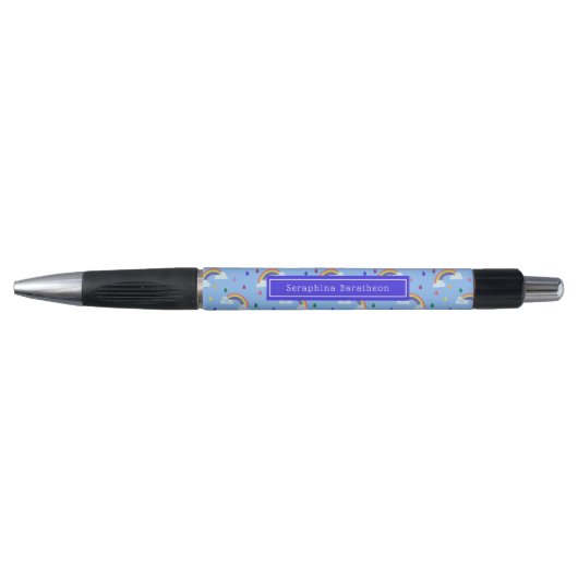 Trendy Rainbow Sky Pattern gepersonaliseerd Pen (Voorkant)