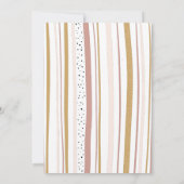 Trendy Rainbow Theme blush mosterdroze Sprinkle Kaart (Achterkant)