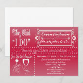 Trendy receptie alleen krijtbord uitnodiging (Voorkant / Achterkant)