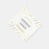 TRENDY RECEPTIE chique minimalistische gouden conf Servetten (Hoek)