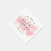 TRENDY RECEPTIE stijlvolle waterverf blush roze Servet (Hoek)