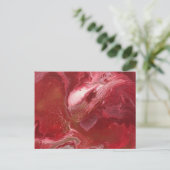 Trendy Red Abstract Design Briefkaart (Staand voorkant)