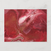 Trendy Red Abstract Design Briefkaart (Voorkant)