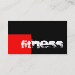 Trendy Red Black Fitness Sport Visitekaartje