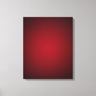 Trendy Red-Black Grainy Vignette Canvas Afdruk