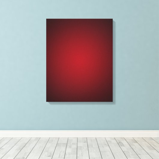 Trendy Red-Black Grainy Vignette Canvas Afdruk (Insitu (Houten vloer))