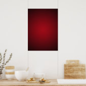 Trendy Red-Black Grainy Vignette Poster (Keuken)